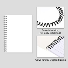 11mm(7/16″) Spiral Binding Coils, 20 Pcs Spirals 80 Sheet Capacity, Black