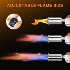 Powerful Flame Thrower Torch Burner for Cooking, Welding and Charcoal Lighting