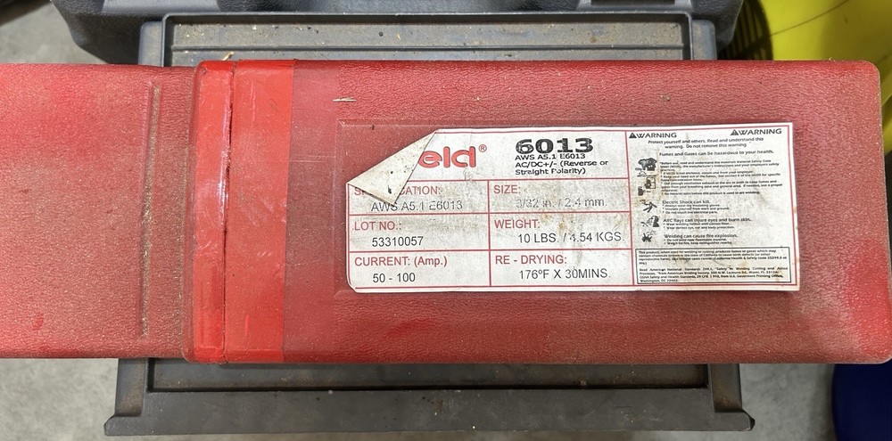Inweld E6013 3/32” x 14” Stick Welding Rods 10 LB Tube AWS A5.1 (open)
