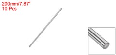 10pcs 4mm x 200mm 304 Stainless Steel Solid Round Rod for RC DIY Craft