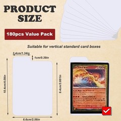 200 Pcs Trading Card Dividers Paper Divider Cards for Storage Boxes Baseball MTG
