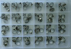 Dental Ortho Roth Buccal Tube Bands U-Tpl L-Dbl Non-Conv 24 sizes 96PCS 0.022″