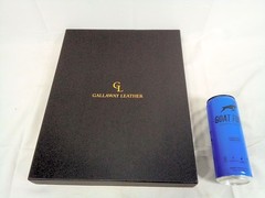 Gallaway Leather Zippered Padfolio A4 Dark Brown