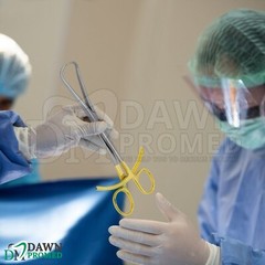 2 Pcs Bone Reduction Forceps 5.5″ & 8″ Curved Pointed Tip Gold Plated Instrument