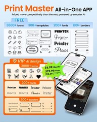 Label Maker Machine with Tape, M100 Address Barcode Label Printer, Versatile …