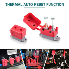 2 PCS DC 12V – 24V 30Amp Automatic Reset Circuit Breaker for Car, ATV, RV, Ship