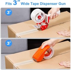 Clear BOPP Packing Tape – 18 Rolls, 2.8mil Thickness, Waterproof for Shipping