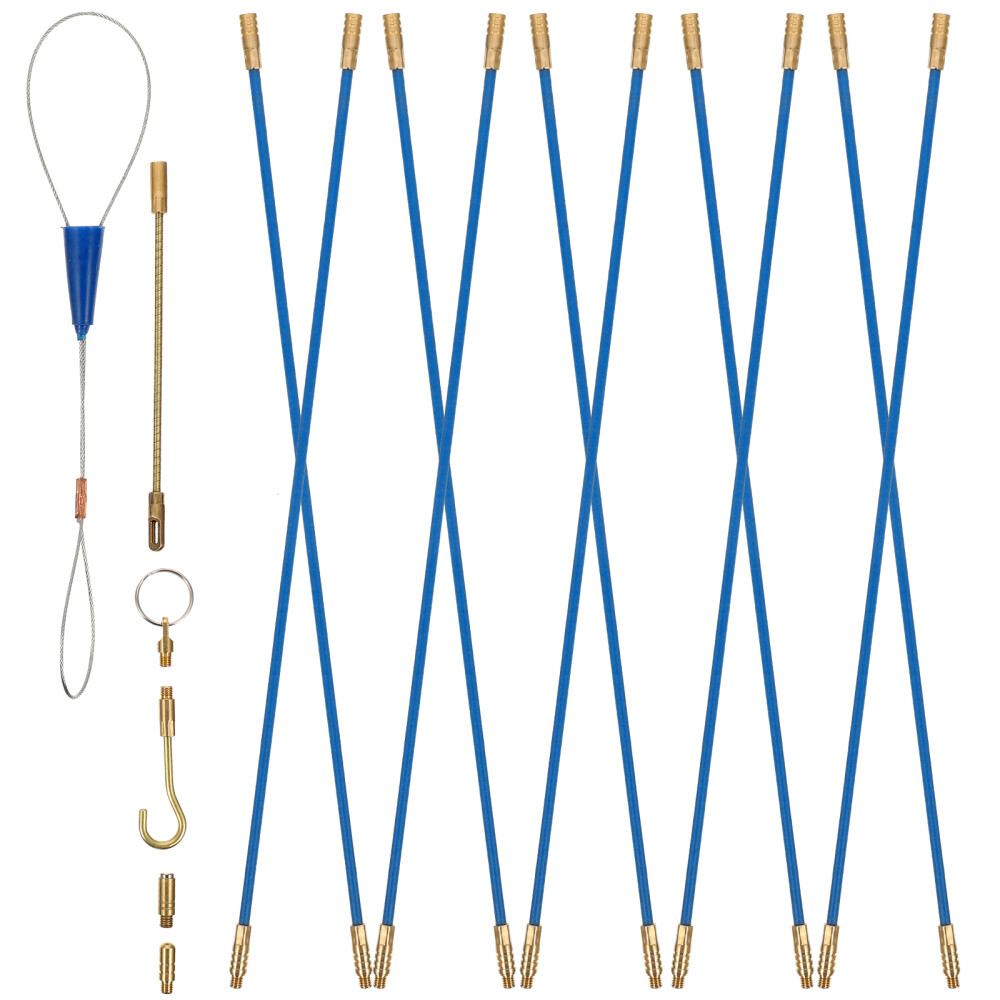 Practical Electrician Fiberglass Rod Glow Rods Wire Fishing Tools Cable Puller