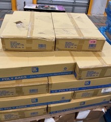 Elkay LK 20F‑2430 Poly Bags 24×30 in 2 Mil Clear LDPE – 500/Case – Lot of 18