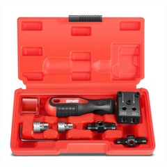 Carbon Steel Brake Line Double Flaring Tool Set w/Handle for 3/16″ & 1/4″ Tube