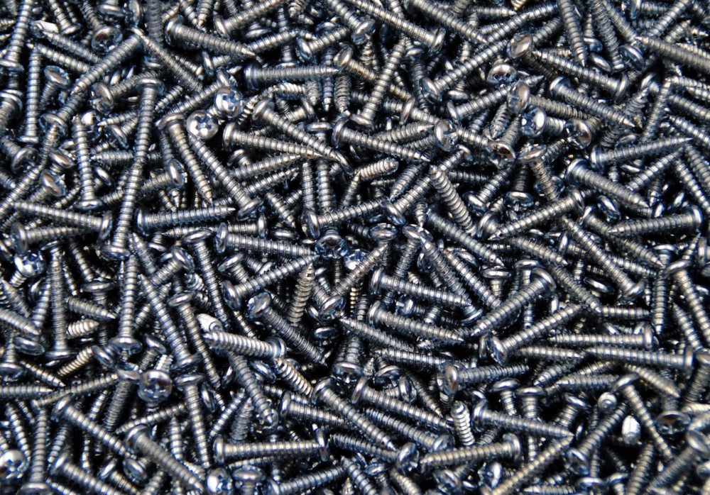 (2000) Phillips Pan Head 6 x 3/4 Type AB Zinc Plated Sheet Metal Screw SMS
