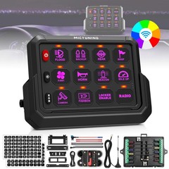4/6/8/12 Gang Wireless Switch Panel LED Touch Switch Remote Control Circuit Box
