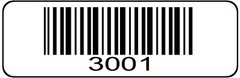 3001 – 4000 Serial Barcode Sequential Sticker Consecutive Number Label Set # 4