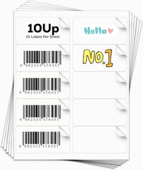4×2 Blank Address Shipping Labels Mailing Sticker 10 UP for Laser Inkjet Printer