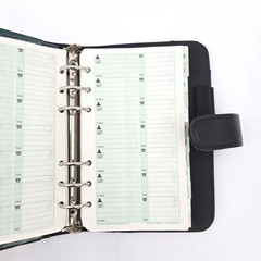 Day-Timer Avalon Personal Organizer Black 1990s New 6-Ring Portable Planner