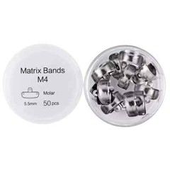 50Pcs/box Dental Sectional Matrix Bands M4 Metal Sectional Contoured Matrice