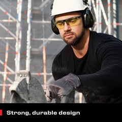 NoCry Yellow Safety Glasses for Men – ANSI Z87 Rated One Size,