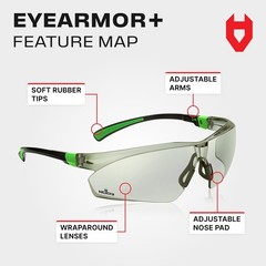 Anti Fog Safety Glasses Light Tint Scratch Resistant Protective Eyewear Men