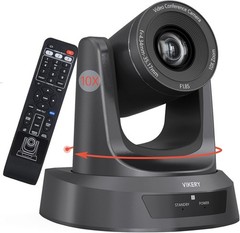 Vikery PTZ FHD Camera 10x Zoom SDI/HDMI/USB/Conference/Streaming/Zoom/Skype/OBS