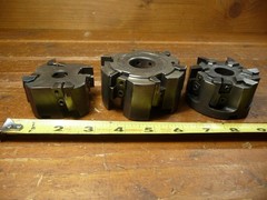 2 Valenite Face Mill & 1 unmarked. CNC Milling Machine Metal Working Tools