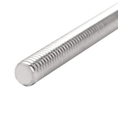 304 Stainless Steel 3/8″-16 Thread Fully Threaded Rod 12″ Length Long Threaded S
