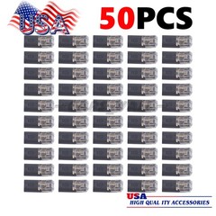 50 PCS Double-Wire Plug-in Cable Snap Connector Terminal Block w/ Locking Buckle