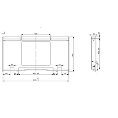 35.5″ Universal Compact Skid Steer Weld-on Mount Plate with Window