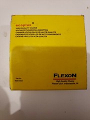 Lot of 10 Flexon 40-1 ecoplus Roller Chain 1 foot length w/ 10 connecting links