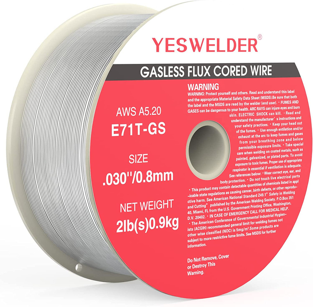 Flux Core Gasless MIG Wire, E71T-GS Mild Carbon Steel .030-Inch Diameter 2-Pound