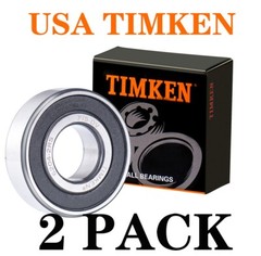 2PACK TIMKEN 6204-2RS 20X47X14MM Double Rubber Sealed Bearings 6204RS