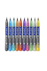 DOMS Metallist Series Metallic Brush Pen (10 Assorted Shades)