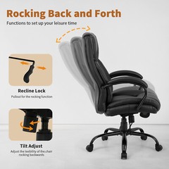 Big and Tall Office Chair High Weight Capacity Office Chair w/ 500lb Wide Seat