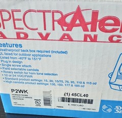 System Sensor P2WK. Outdoor Horn Strobe, 2 Wire, White.