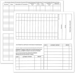 10 Pack Large Print Low Vision Checkbook Registers, 3″ x 6″, Check Registers for