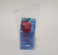 Apple Bags Mini Zip Resealable 1.5″ x 1.5″ Blue Baggies 1515 1000ct NEW
