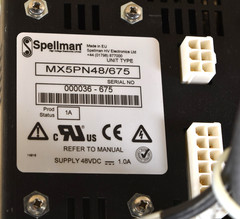 Spellman MX5PN48/675, High Voltage Power Supply, 48 VDC, 1.0 A
