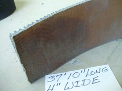Conveyor Belts, Incline, Textured, Rubber, 3-5/8in to 5-1/2in Widths