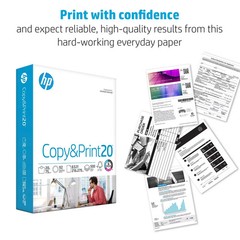 HP Printer Paper | 8.5 x 11 Paper | Copy &Print 20 lb | 1 Ream Case – 500 Sheets