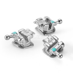 AZDENT Dental Ortho MINI Self-Ligating Brackets Brace 0.022″-Roth/ MBT Hooks 345