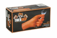 Tiger Grip Nitrile Gloves – 7MIL Hi-VIS Orange – 10 Boxes – 1 Case