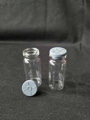 100pcs-10ml Clear Vials+20mm Black capsGlass Bottles HPLC Beveled Edge Crimp Top