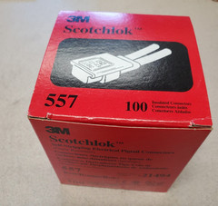 3M Scotchlok Electrical IDC 557, 22-16 AWG, Red, Bag of 100 | Pigtail, Sel