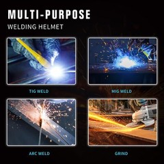 TRQWH Auto-Darkening Welding Mask, 1/20000s Response, Shade 9-13