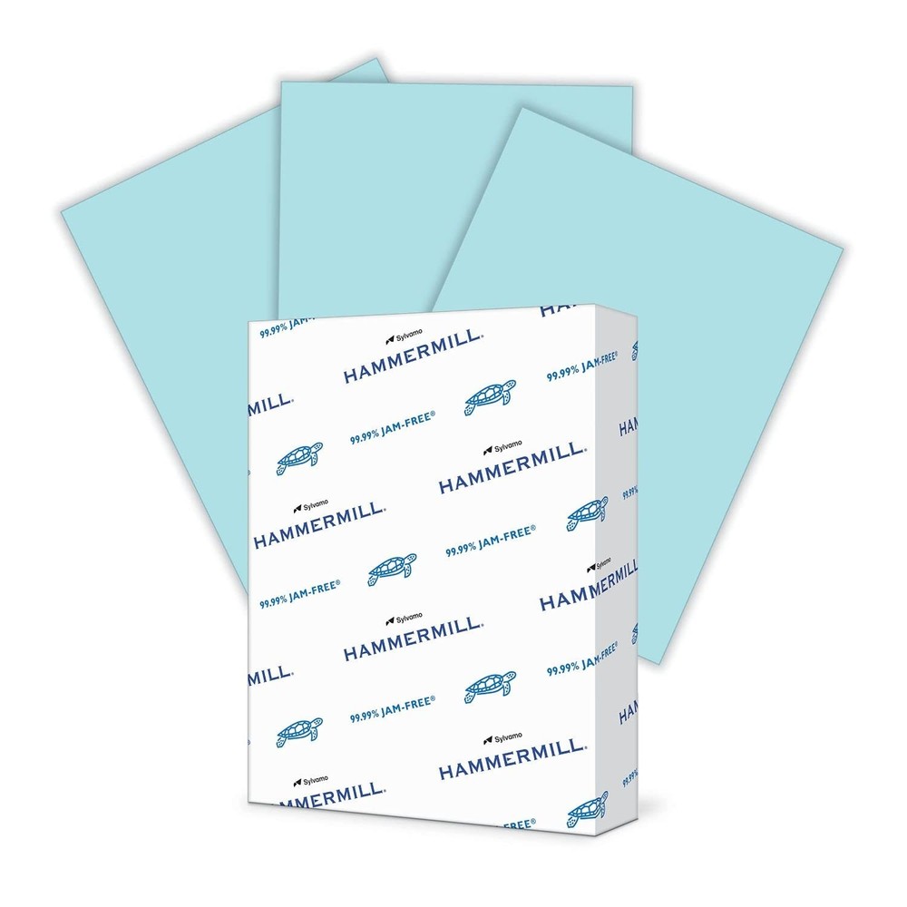 Colored Paper, 20 lb Blue Printer Paper, 8.5 x 11-1 Ream (500 Sheets) – Made …