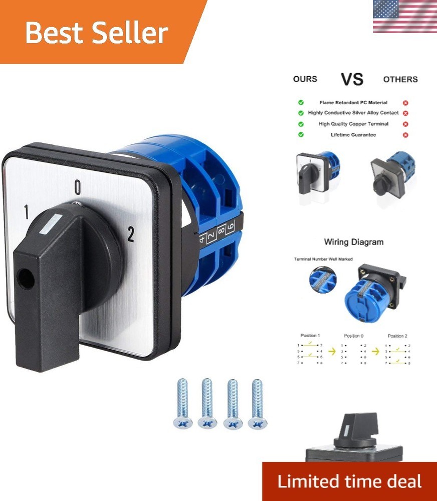 High-Quality LW28-32 Changeover Switch – 3-Position, 32A, 690V – Easy to Install