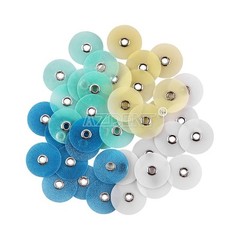 40Pcs Dental Composite Finishing Polishing Discs assorted kit 12/14mm+Mandrel