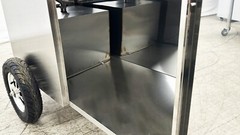 NEW Fruit Cart Vending Concession Stand Stainless Steel Display Frutas Vendor