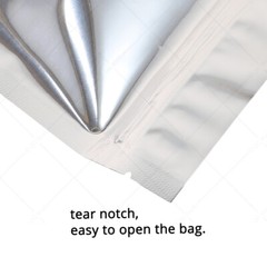 Multi-Clolor & Size Glossy Foil Mylar Stand Up Zip Lock Bag w/ Rectangle Window