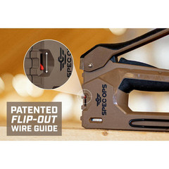 Heavy Duty Staple Gun, 1/4 In. – 9/16 In. Staples, 18-Gauge Brads, Reduced Effor