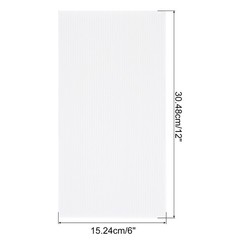 Corrugated Plastic Sheets,4mm White Blank Yard Lawn Signs,12Inch x 6Inch 5pcs